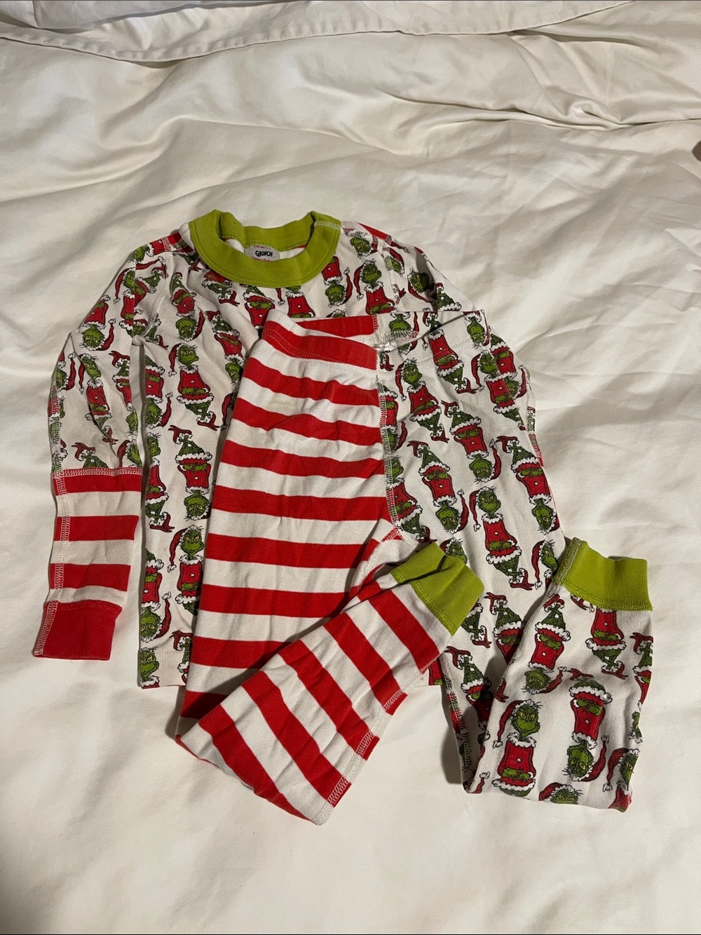 Hanna Andersson Grinch Christmas Pajamas Toddler Size 5
